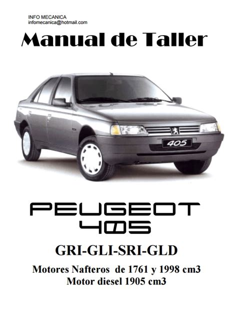 manual peugeot 405 diesel Epub