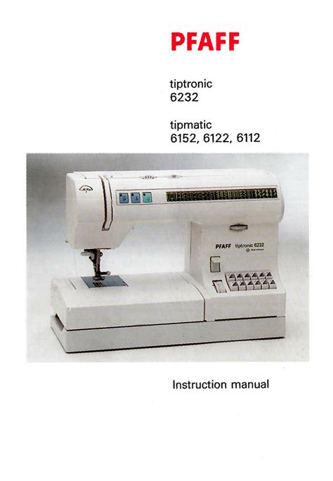 manual pfaff 11 pdf PDF