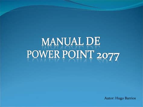 manual powerpoint 2007 aulaclic PDF
