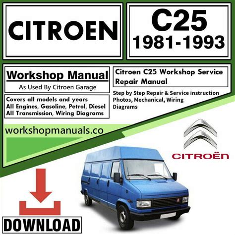 manual repair citroen c25 Kindle Editon