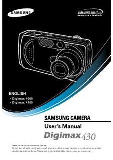 manual samsung digimax 430 Doc