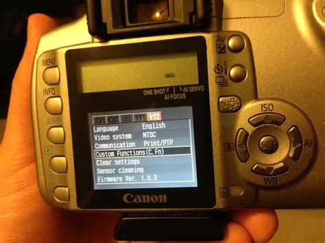 manual settings on canon rebel xt Doc