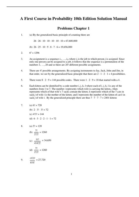 manual solution for probability a graduate course Reader