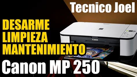 manual tecnico impresora canon mp250 PDF