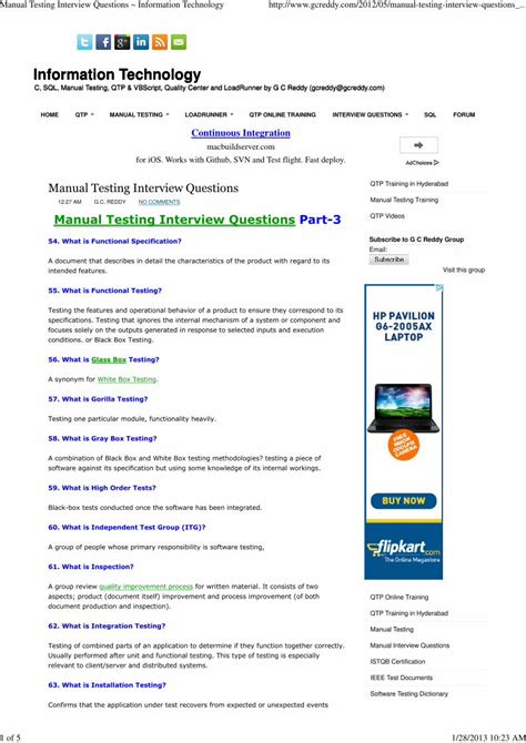 manual testing interview questions by gc reddy Doc