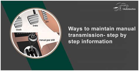 manual transmission maintenance tips PDF