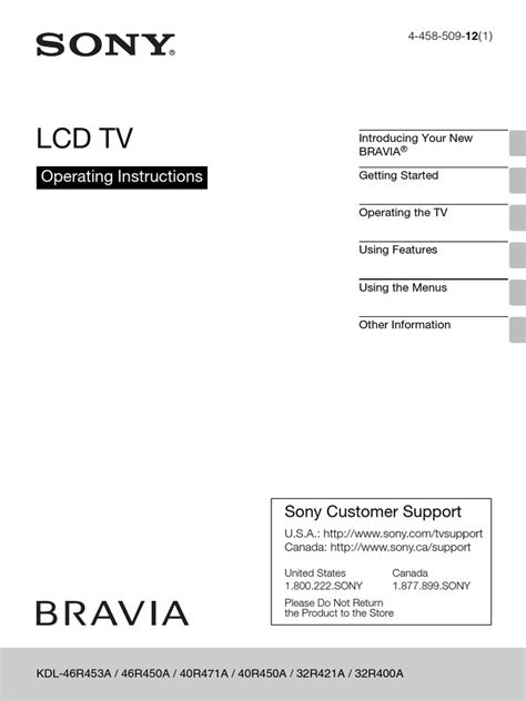 manual tv sony bravia espaol PDF