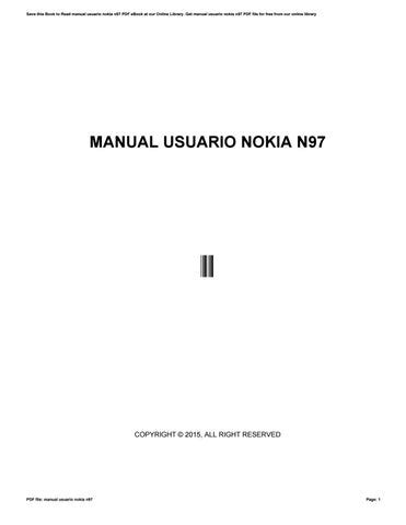 manual usuario nokia n97 Kindle Editon