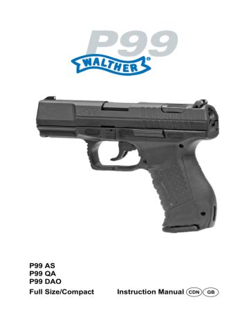 manual walther p99 pak PDF