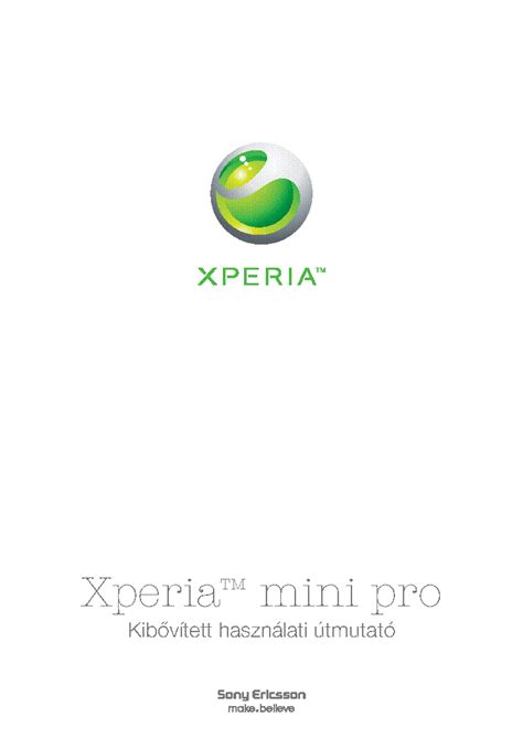 manual xperia mini pro PDF