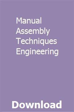 manual-assembly-techniques-for-method-engineering Ebook Epub