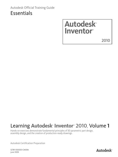 manuale autodesk inventor 2010 Doc