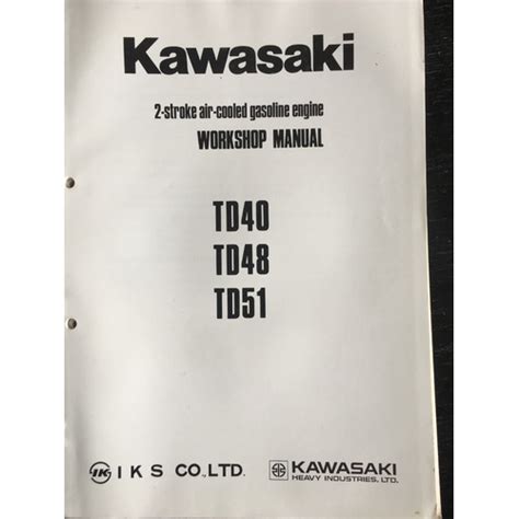 manuale kawasaki td 40 Kindle Editon