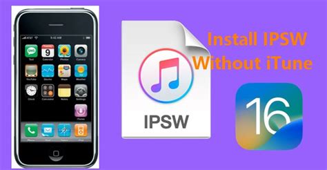 manually install ipsw without itunes PDF