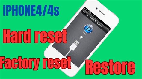 manually reset iphone 4 Kindle Editon