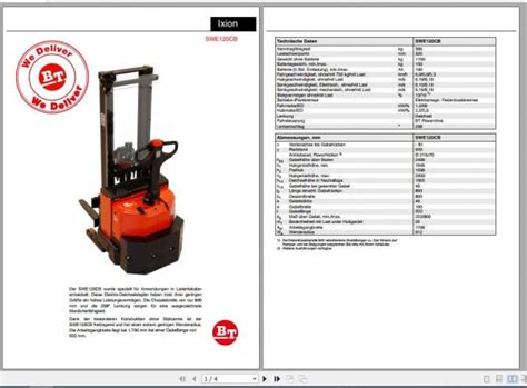 manuals technical bt forklift Kindle Editon