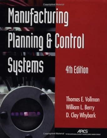 manufacturing planning and control systems vollmann Epub