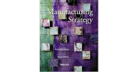 manufacturing strategy texts and cases PDF
