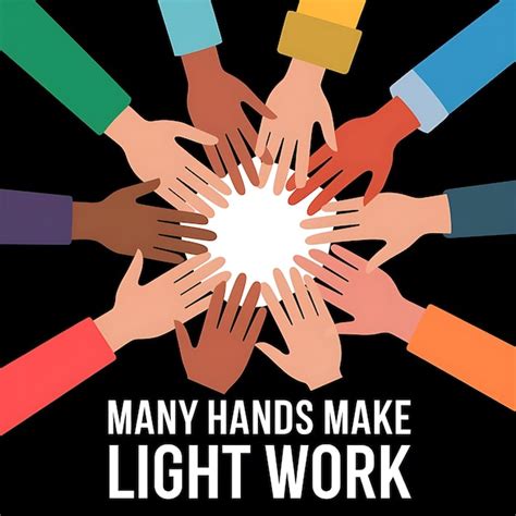 many hands make light work origin