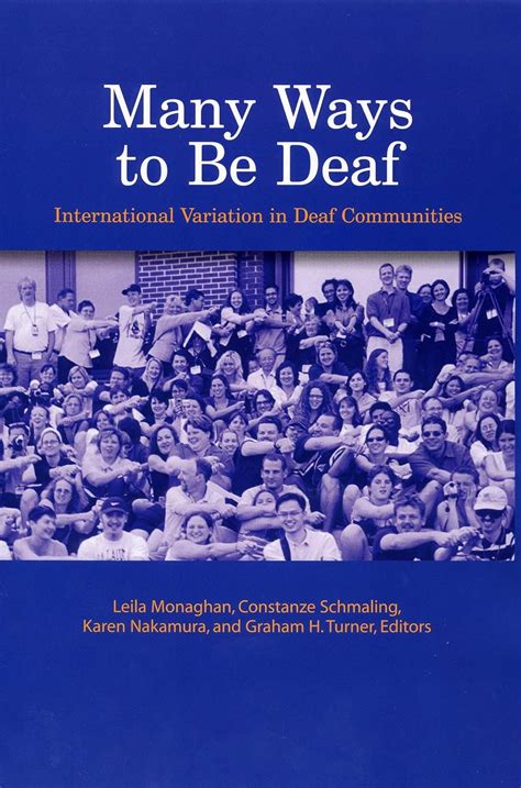 many ways to be deaf international variation in deaf communities Kindle Editon