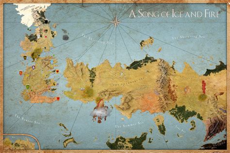 map a song of ice and fire