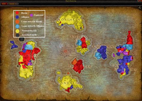 map azeroth wow