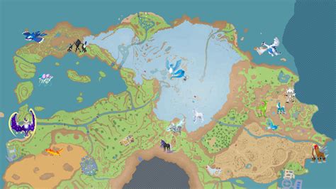 map of all the legendary pokemon are the indigo disk