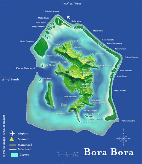 map of bora bora