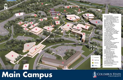 map of columbus state university