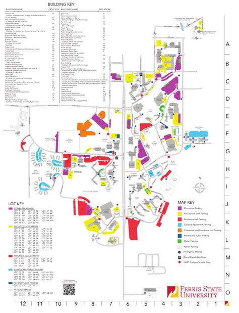map of ferris state university