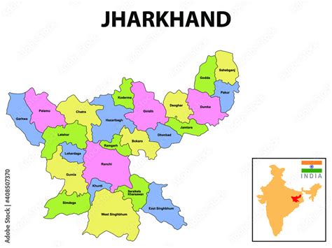 map of jharkhand showing districts separately Reader