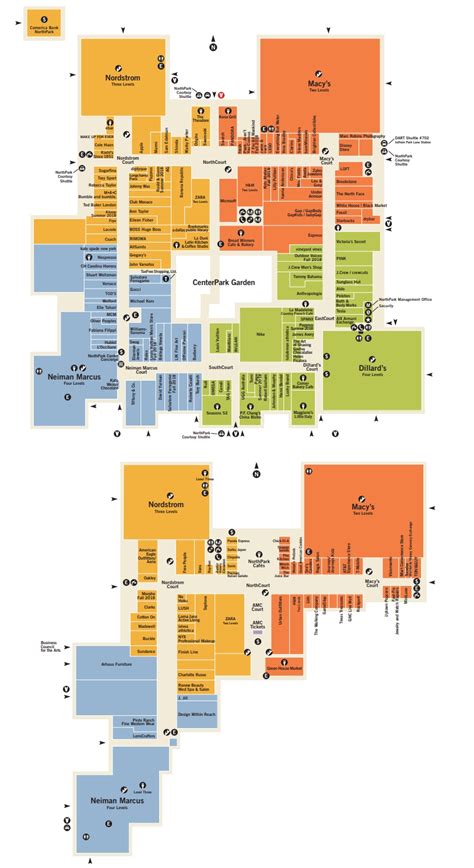 map of northpark mall dallas tx