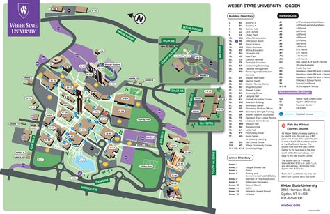 map of weber state campus