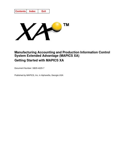 mapics xa manual pdf Doc