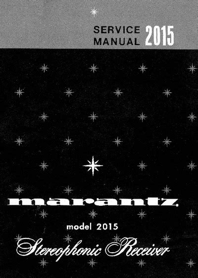 marantz 2015 service manual user guide PDF