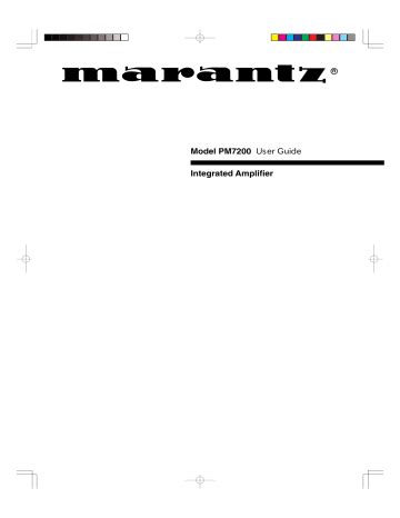 marantz pm7200 user guide Kindle Editon
