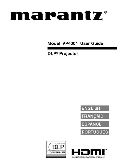 marantz projector owners manual Reader