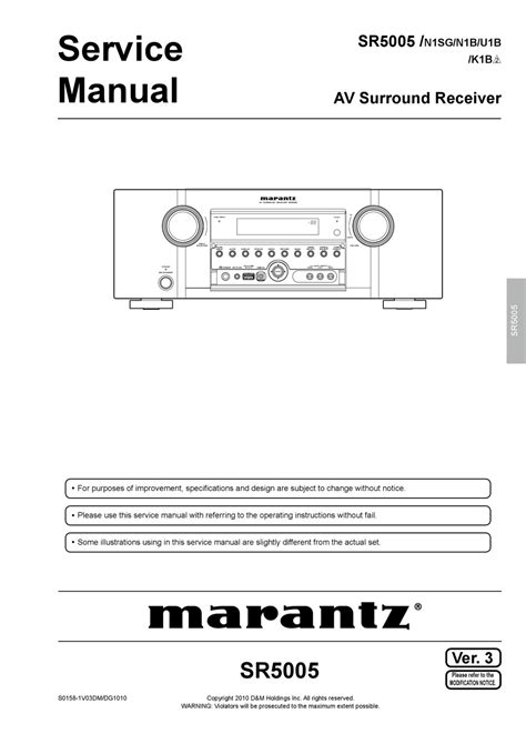 marantz sr5005 manual download PDF