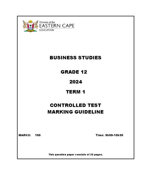 march 2014 grade 12 controlled test business studies possible essay nkangala district Reader