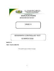 march common paper geography PDF