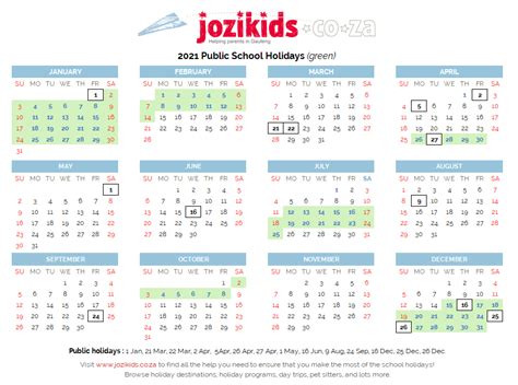 march school holidays 2021