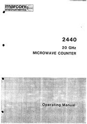 marconi 2440 user guide Doc