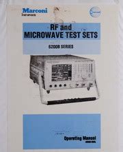 marconi 6200b user guide PDF