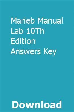 marieb manual lab 10th edition answers key Doc