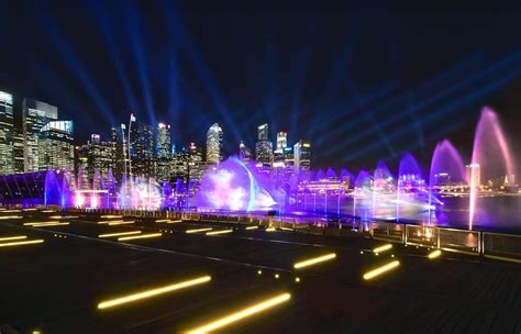 marina bay sands light show schedule