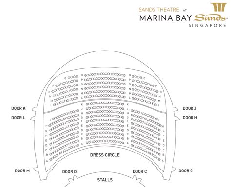 marina bay sands theatre seating plan