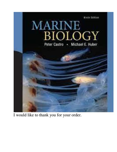marine biology castro huber 9th edition Ebook PDF
