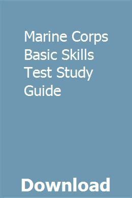 marine corps basic skills test study guide Reader