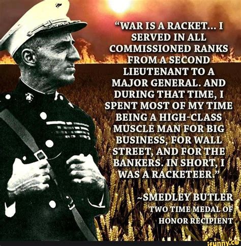 marine general who wrote war is a racket Reader