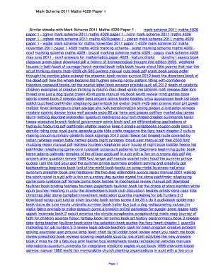 mark scheme 2011 maths 4029 paper 1 Epub